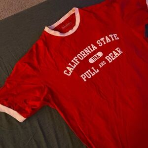 ❤️ Pull&Bear Red Tee